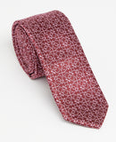 Mens Narrow Tie - Maroon