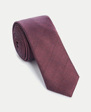 Mens Silk Tie - Wine