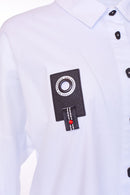 Shirt With Ring Trim - White