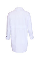 Shirt With Ring Trim - White