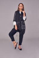 Square Pattern Jacket - Black