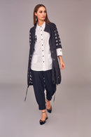 Square Pattern Jacket - Black