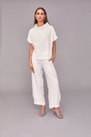 Funnel Neck Top - Cream