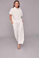 Funnel Neck Top - Cream