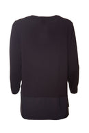 Top With Trim Pocket - Black