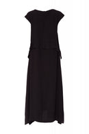 Placement Print Dress - Black