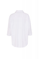 Placement Print Shirt - White/black