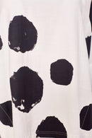 Spot Print Top - White/dust