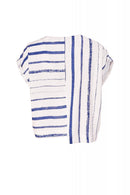 Stripe Box Top - White/french Blue