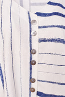 Stripe Box Top - White/french Blue