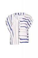 Stripe Box Top - White/french Blue