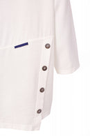 Angle Hem Top - White/french Blue