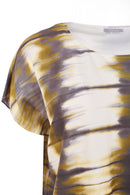 Tie Dye Print Top - Grey/lime