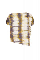 Tie Dye Print Top - Grey/lime