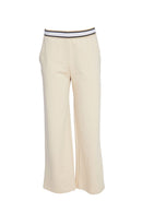 Wide Leg Jersey Trouser - Linen