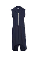 Jersey Hooded Gilet - Navy