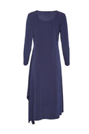 Flared Side Dress - Navy