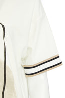 Placement Print T-Shirt - White/Lemon