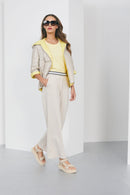 Wide Leg Jersey Trouser - Linen