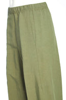Linen Look Pocket Trouser - Khaki