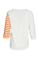 Placement Print Top - Mandarin