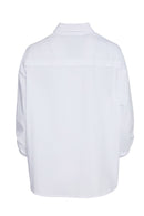 Chain Trim Shirt - White