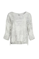 Print Square Top - Stone