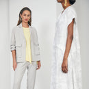 Crinkle Patch Pocket Jacket - Stone