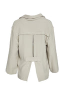 Crinkle Patch Pocket Jacket - Stone
