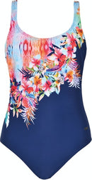 Control Swimsuit - Blue/orange/red