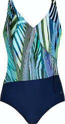 Swimsuit - Aqua/Navy