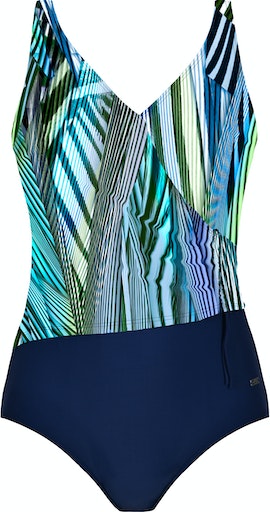 Swimsuit - Aqua/Navy