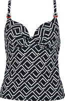 Underwired Tankini - Black/White