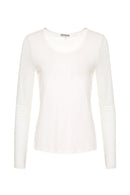 Mesh Sleeve Top - Cream