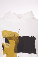 Printed Hooded Jumper - Off White
