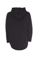 Printed Hooded Jumper - Black