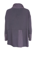 Pleat Hem Sport Top - Steel