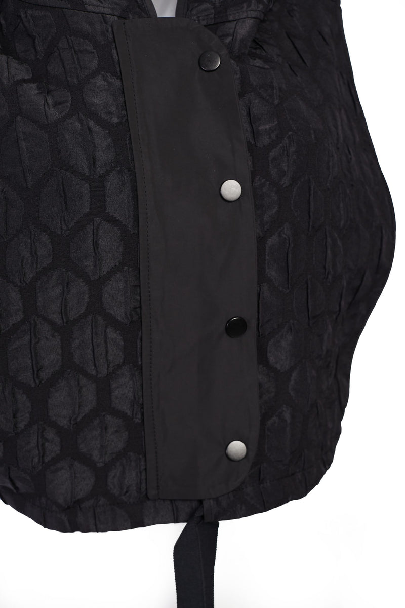 Bubble Short Hooded Tabard - Black