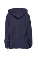Hooded Travel Fabric Jacket - Navy
