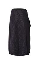 Bubble Jacquard Skirt - Black