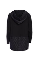 Bubble Jacquard Hoodie - Black