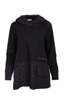 Bubble Jacquard Hoodie - Black