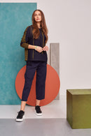 Stripe Sleeve Hoodie - Lime