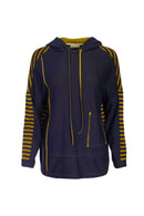 Stripe Sleeve Hoodie - Lime