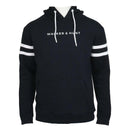 Striped Sleeve Hoodie - Navy