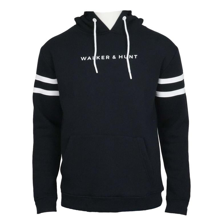 Striped Sleeve Hoodie - Navy