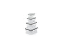 Tonal Grey Nest 4 Piece Storage Set