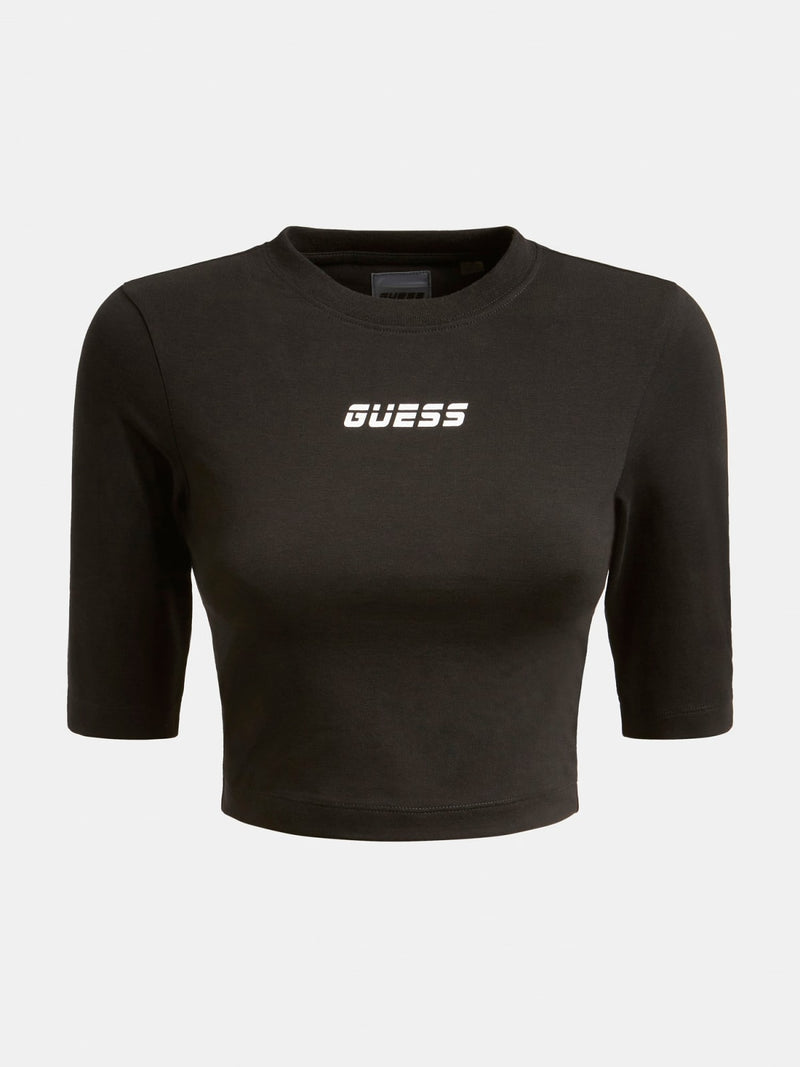 Allison Round Neck T-shirt - Jet Black