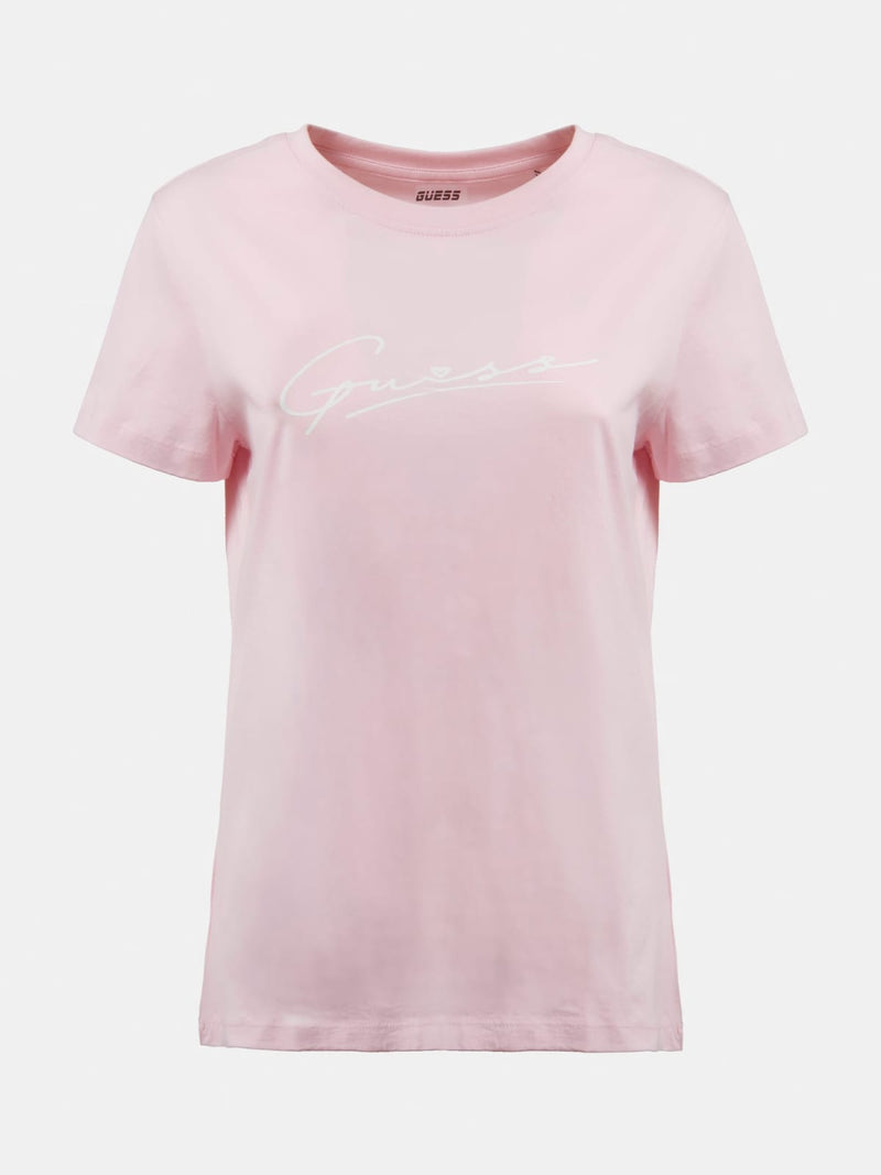 Amelia Round Neck T-shirt - Taffy Light Pink