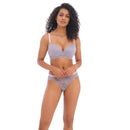 Offbeat Demi Plunge Moulded Bra - Mineral Grey